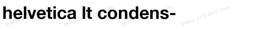 helvetica lt condens字体转换